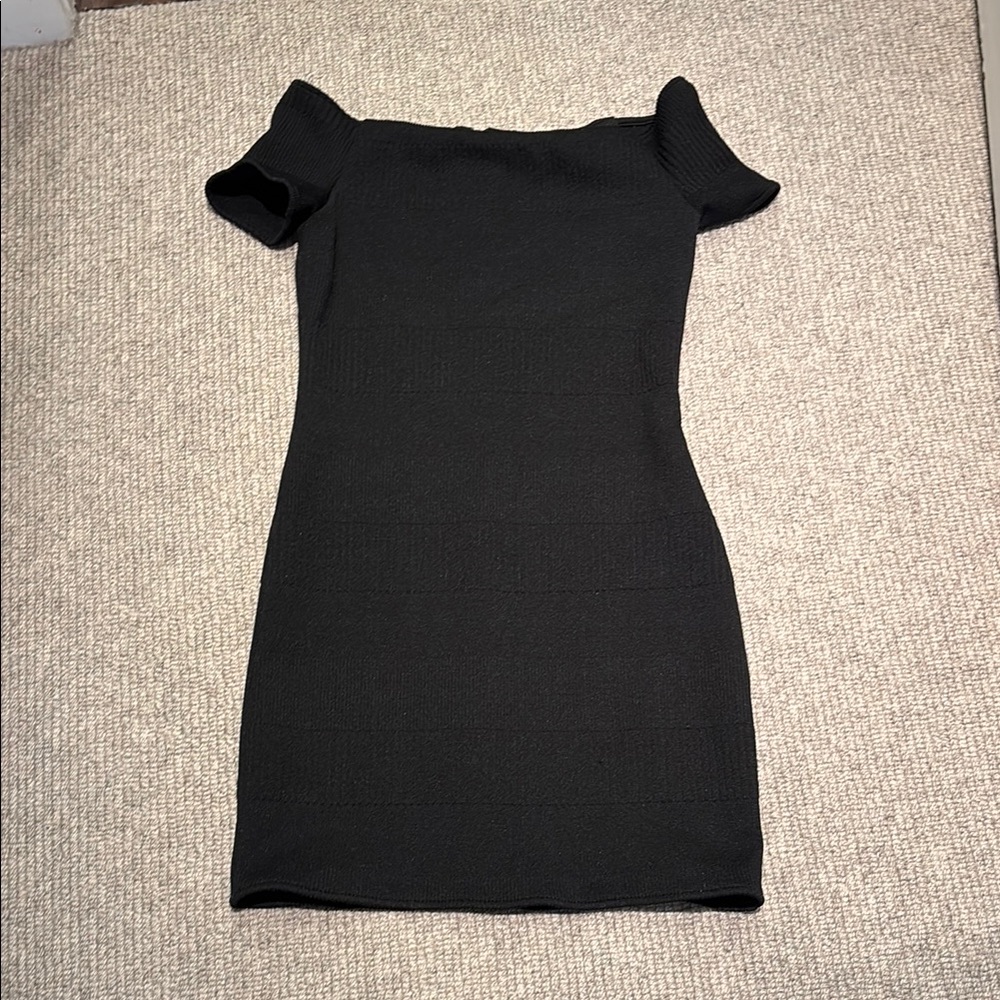 Elegant Black Off-Shoulder Dress